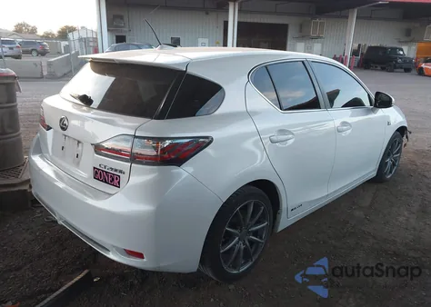 2012 Lexus Ct 200H Premium z USA, uszkodzony, nr VIN JTHKD5BH1C2095608